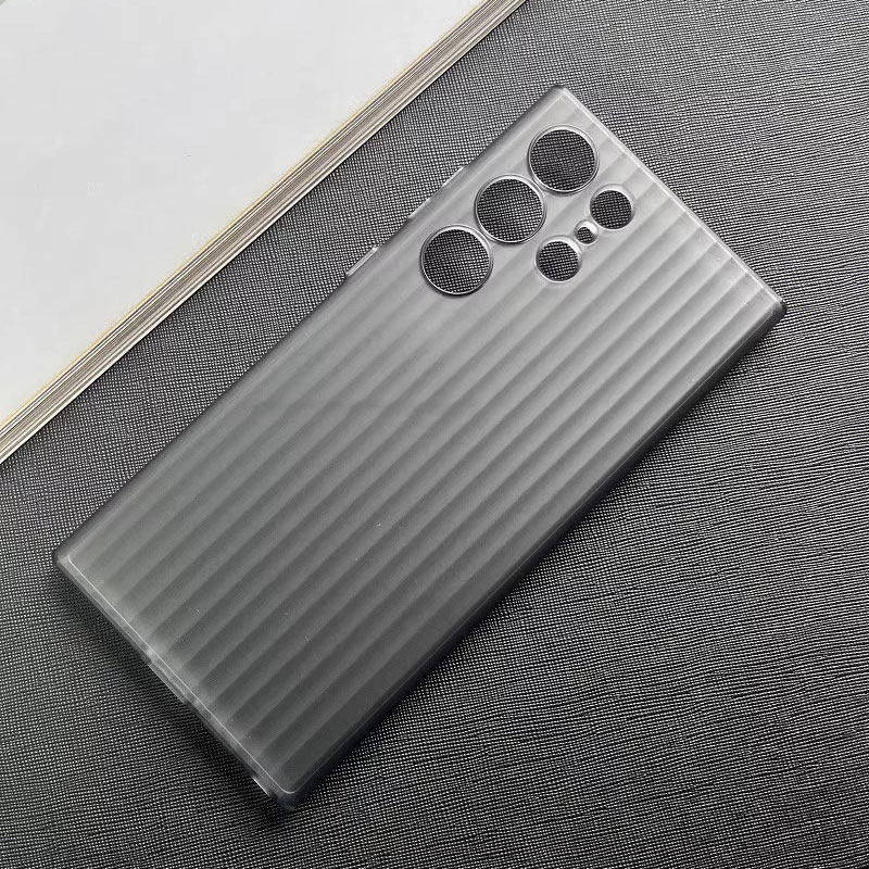 Ultra thin metal grating pattern phone case for Samsung Galaxy S23 Ultra S23+ Plus titanium gray shockproof matte hard cover: smsung s23 / GRAY