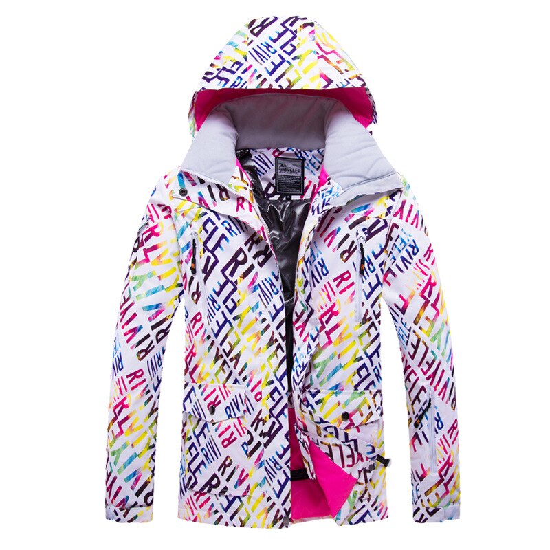 Tanie zimowe ciepłe kurtki narciarskie damskie wodoodporne wiatroszczelne kurtki snowboardowe stroje śnieżne damskie kombinezony narciarskie: Color 4 / M