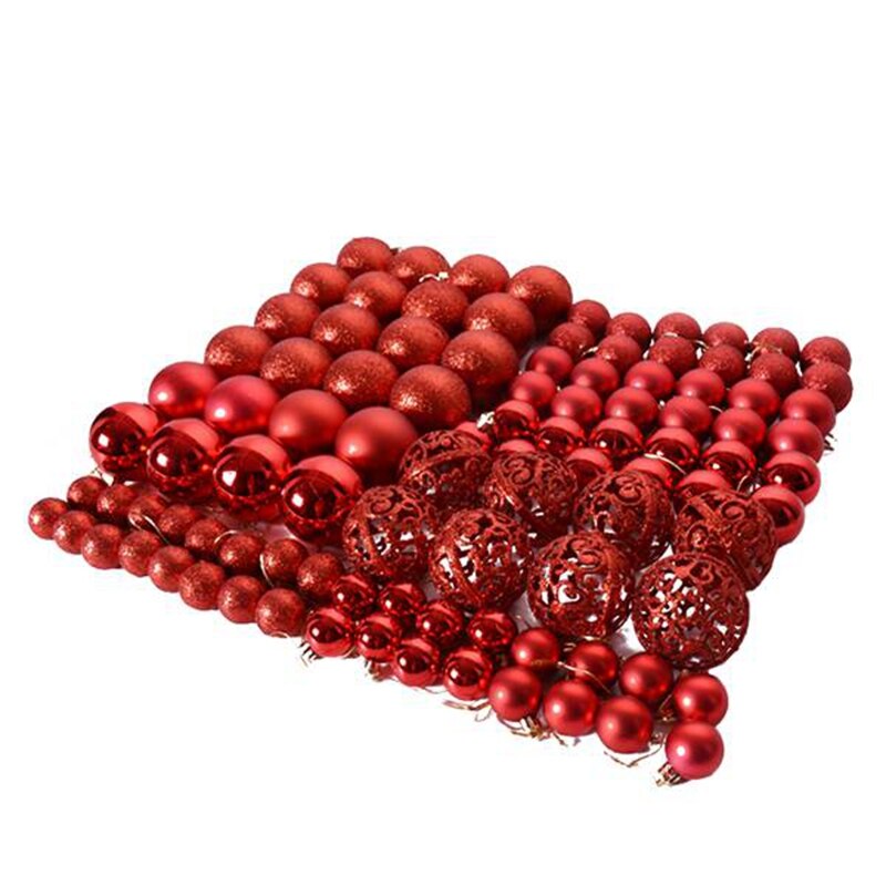 100Pcs Christmas Ball Box Set Available Christmas Tree Ornament Decorations Christmas Decorations