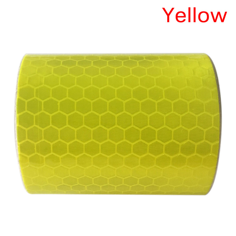 Safety Caution Reflective Tape Warning Tape Sticker Self Adhesive Tape 5cm X 1M Stripes: Yellow