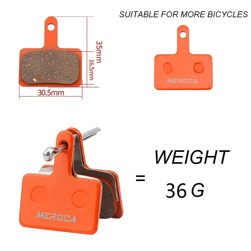 MEROCA Harz halbmetall fahrrad Bremsbeläge Für SHIMANO B01S 1/2/4/6/8/10Stck Hydraulische Scheibenbremsbeläge Tragen-beständig Bremsbeläge