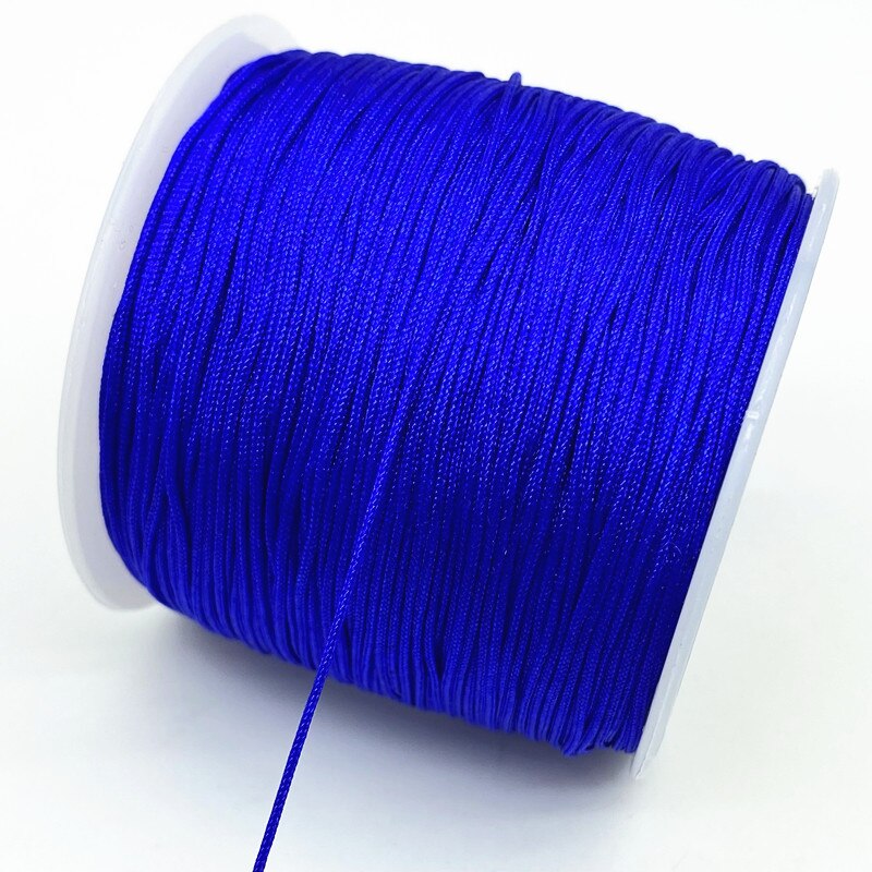 0.4mm 0.8mm 1.0mm 1.5mm Nylon Cord Thread Chinese Knot Macrame Bracelet Braided String DIY Tassels Beading #R: S / green