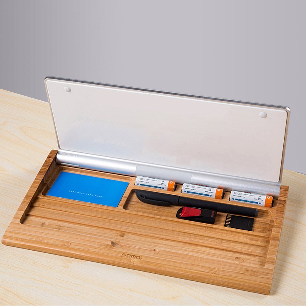 Artesanía de bambú para Apple Bluetooth teclado inalámbrico soporte de base para iMac, Mac Pro, ordenador de escritorio