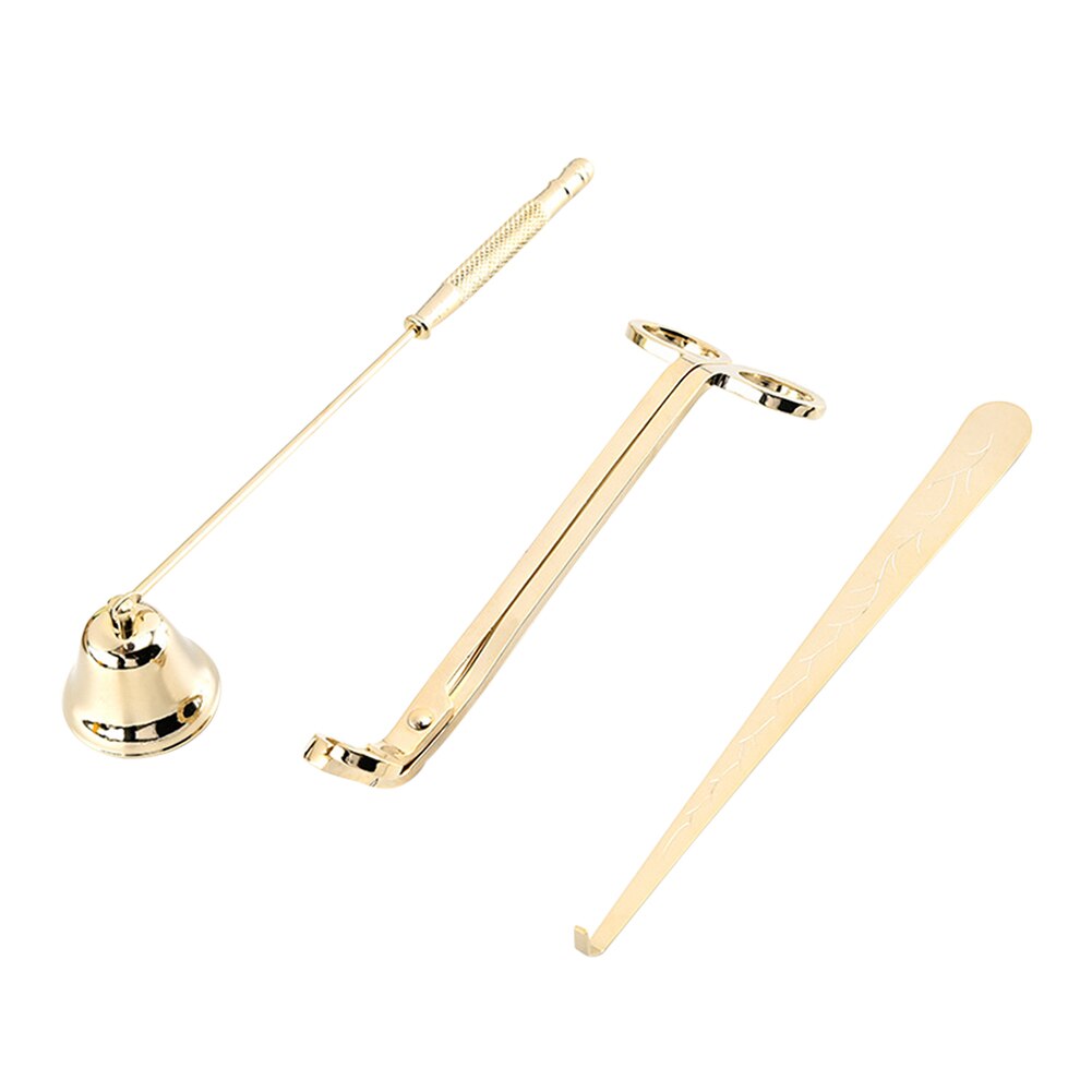 Praktische Rvs Kaars Brandblusser Tool Kaars Trimmer Aromatherapie Brandblusser Kaars Cover Voor Party Wedding: Gold