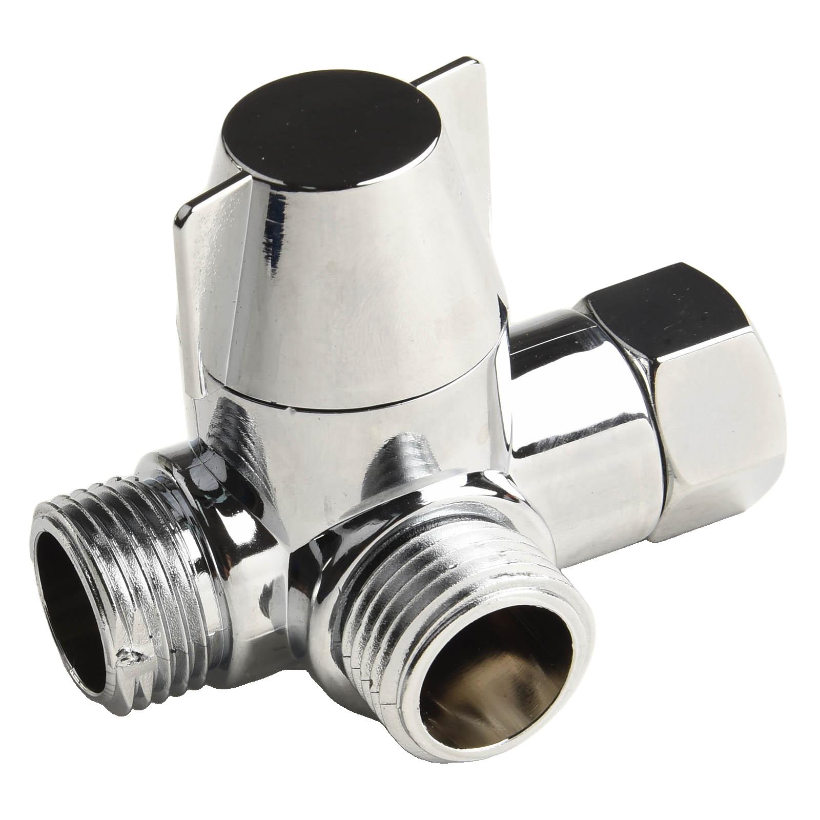 3-Wege G1/2 Auslass Duschkopf Umstellventil T-Adapter Duschschlauch Wasserhahn Splitter 3 Modus Schalter Adapter Badezimmerzubehör