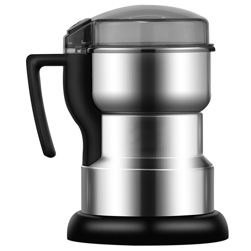 Elektrische Koffiemolen Keuken Granen Noten Bonen Specerijen Grinder Machine Multifunctionele Thuis Koffiemolen: Zilver