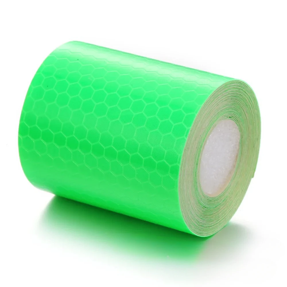 1 Roll 5 cm * 3 m Waarschuwingsband Reflecterende Tape voor Auto Motor Fiets Glow in The Dark Tape nacht Veiligheid Reflecterende Film Tapes: Blauw