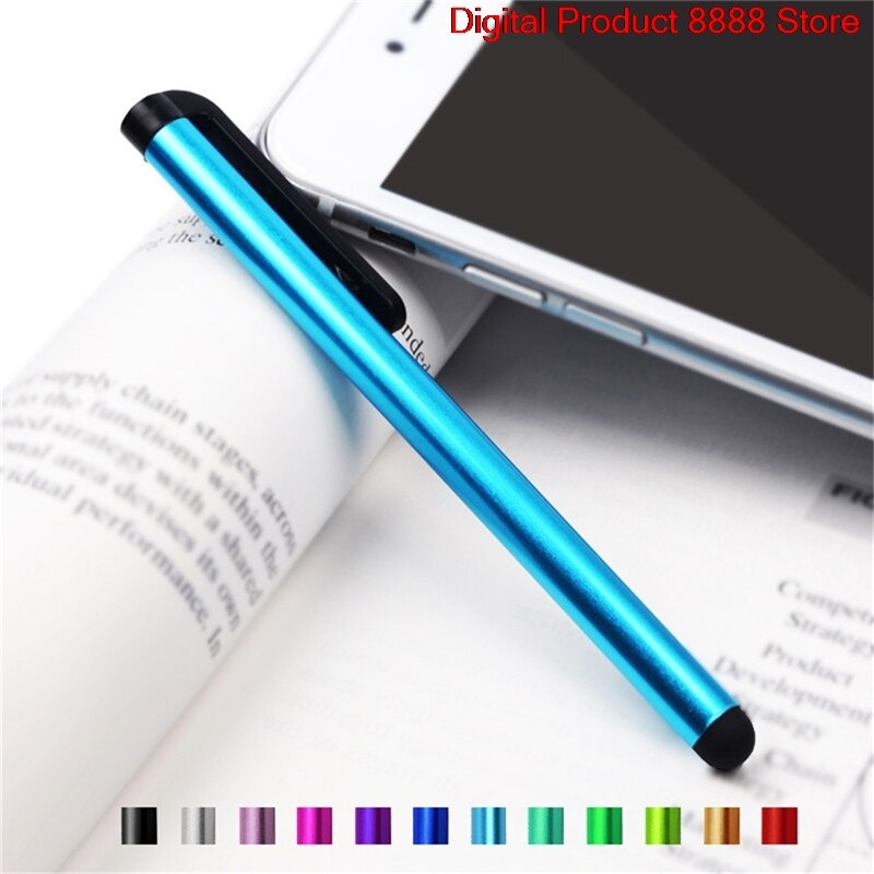 1Pc Tablet Touch Screen Capacitieve Pen Universele Mobiele Telefoon Stylus Metalen Computer Pennen Willekeurige Kleur Nuttig Accessoires