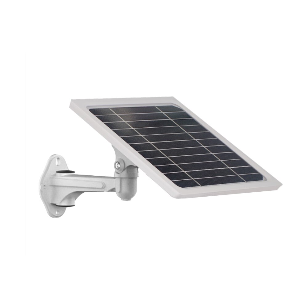 External Battery Solar Battery Panel 5W Charging Board GPS Light Doorbell for Household Outdoor Courtyard Ornament: White