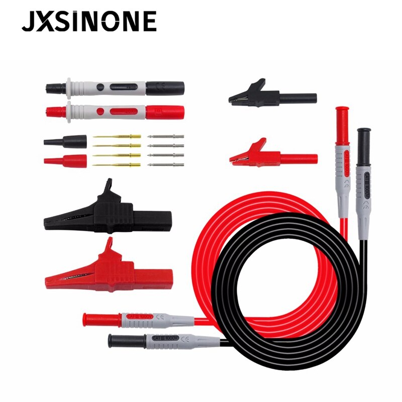 Jxsinone P1600A Test Lead Kit Automotive Test Leads Voor Multimeter Universele Multimeter Meetprobeset Alligator Clip