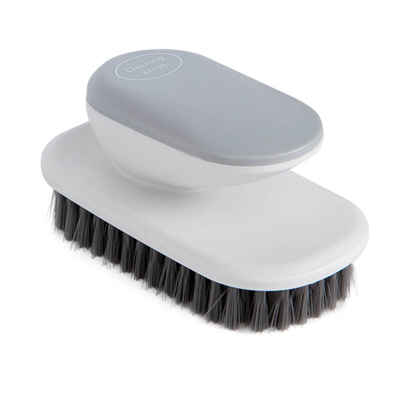 Handle Laundry Brush Washing Flexible Scrub Brush Soft Hair Cleaning Brushes Brushes Cleaner Household Cleaning Tools: gray