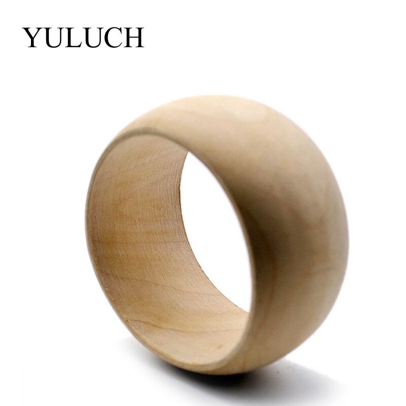YULUCH Ronde Natuurlijke Houten Eenvoudige Bangles Houten Armband Sieraden Grote Bangles Hout Armbanden