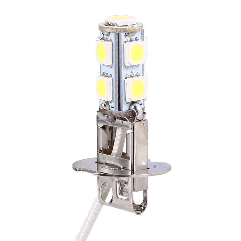 2x H3 H1 LED Lamp - 6000K Wit - 9SMD 5050 - Vervanging Mistlamp & DRL