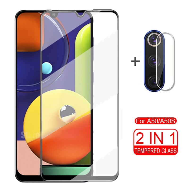 2 in 1 kamera objektiv glas für samsung galaxy A50s Schutz Glas auf sumsung A50 EINE 50 s 50 s 50A s50 a507f screen protector film