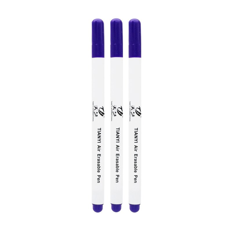 3/6PCS White Water Soluble Marker Pen Fabric Marking 6Water Erasable Marking Pen for Leather Marking Clothing Graffiti DIY: black