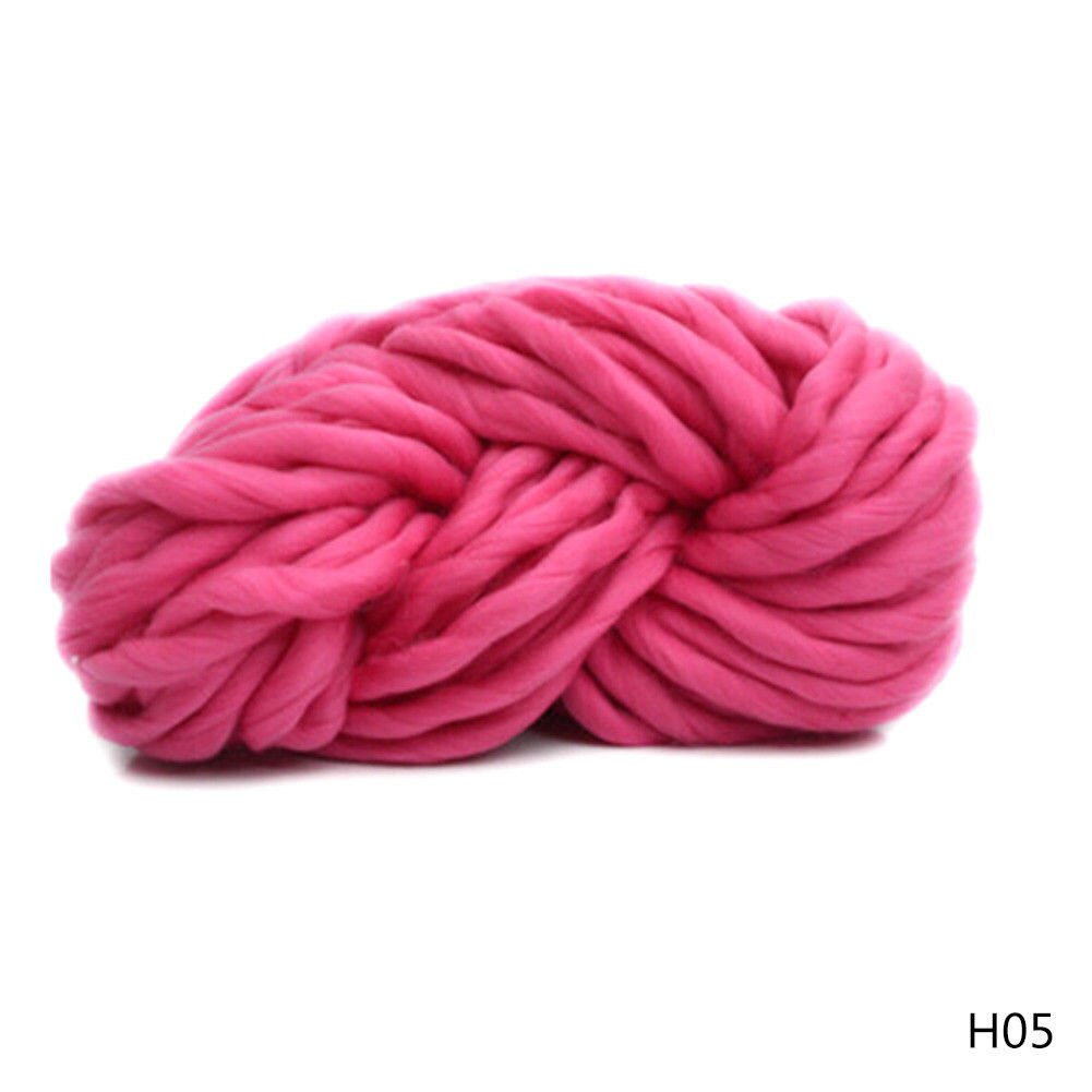 Chunky Wol Garen Super Zachte Omvangrijk Arm Breien Wol Roving Haken Diy Arts Ambachten Accessoires: Rose Red