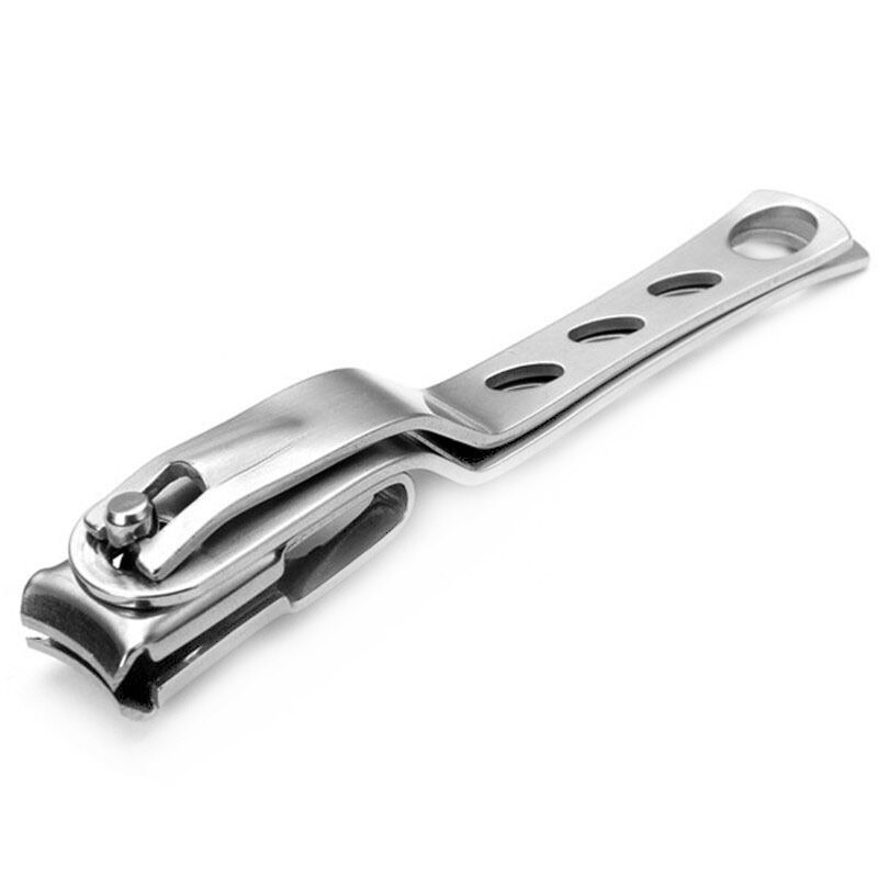 Mayitr 1pc Professionele Rvs Nail Clipper Trimmer Cuticle Draaibare