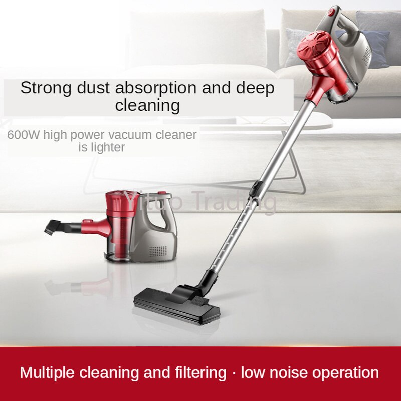 Household Handheld Stick Vacuum Cleaner Vacuum High Suction Push Rod Carpet Strong Mite Removal Small Vacuum Cleaner High Power