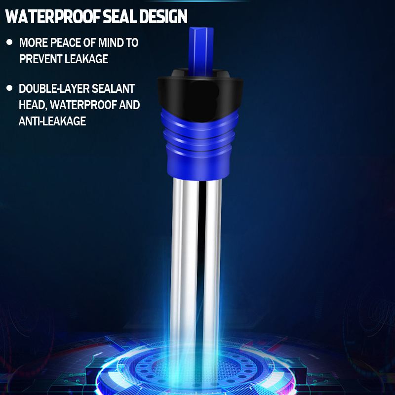 50/100/200/300/500W Adjustable Temperature Thermostat Heater Rod Aquarium Submersible Heater Fish Tank Automatic Water Heater