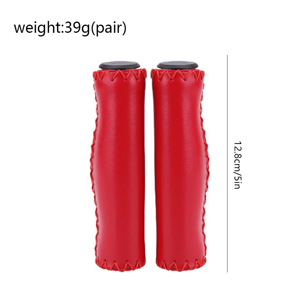 1 Pair Leather Vintage Bicycle Handlebar Grips Retro Bike Fixed Gear Handle Bar Grips