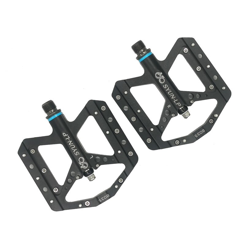 Syun-lp Aluminum CNC Sealed Bearing MTB Bike Pedals Ultra Light Antiskid Road Bike Platform