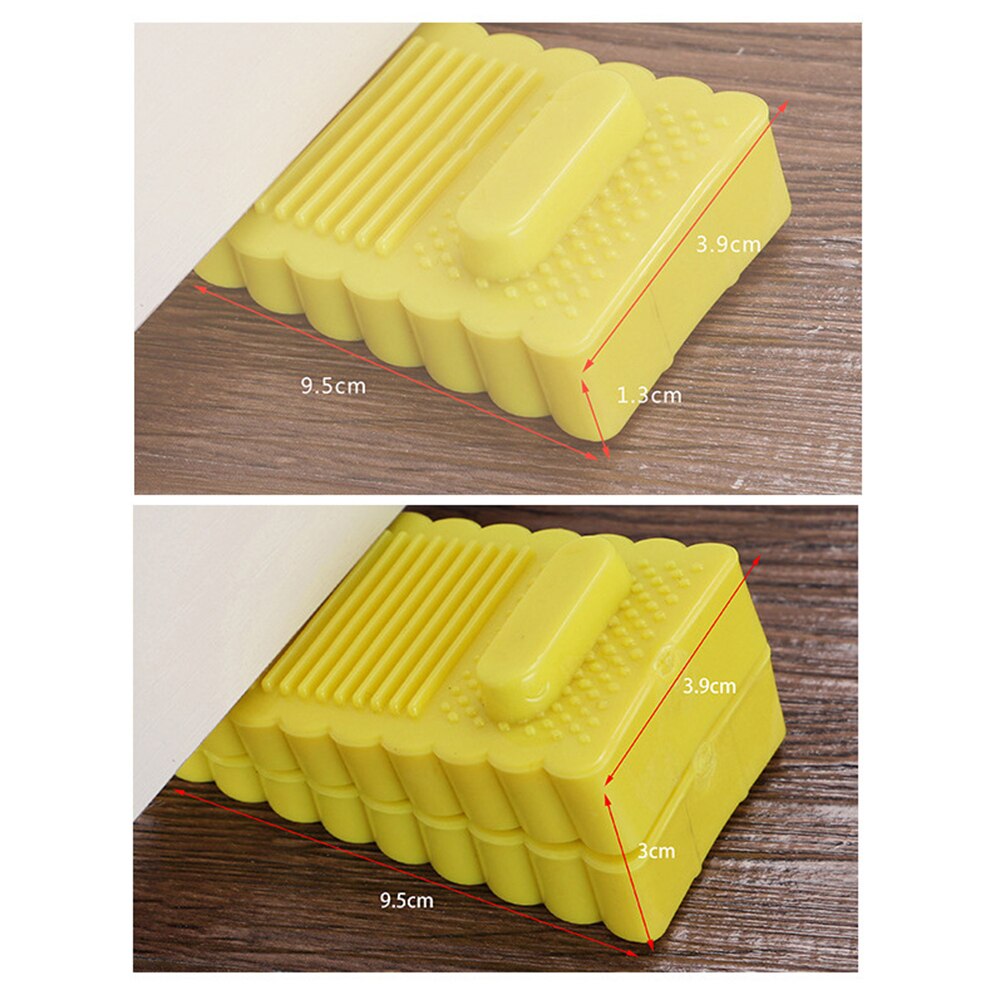 Butoir de porte de sécurité en Silicone, 6 pièces, butoir de porte à coin, pour maison, bureau, retenue arrière, Anti-Collision
