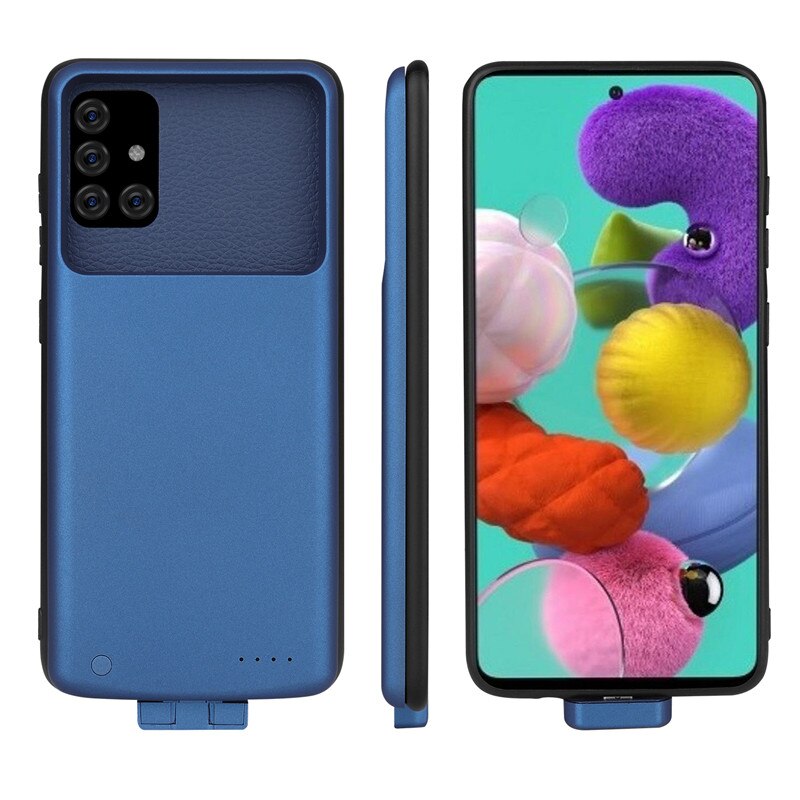 Magnetic Battery Charger Case for Galaxy S20FE 5G Power Bank Battery Charging Cover for Samsung Galaxy S20FE 5G Battery Case: Blue