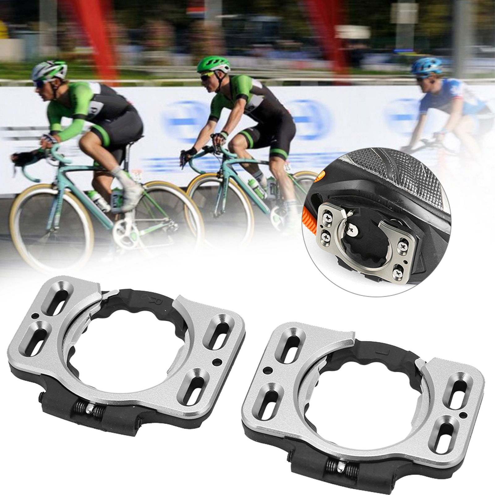 Adaptador de cubierta de calas para zapatillas de ciclismo, convertidor de liberación rápida para SpeedPlay Zero, 1 par