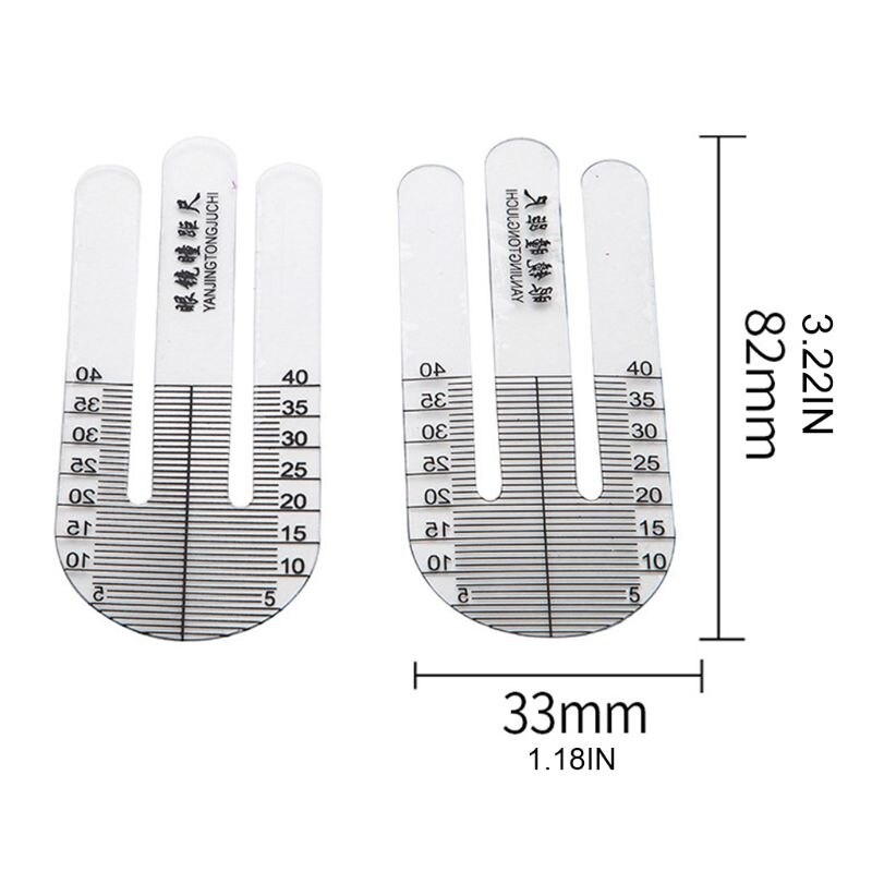 1Pair Optical PH Ruler Pupil Height Meter Optometry PH Tester for Hospital Tool K3KA