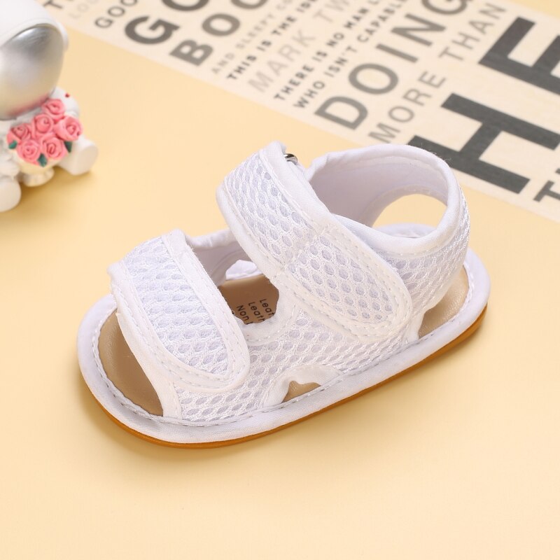 proprietà 0-18 mesi scarpe per bambini suole in gomma morbida sandali traspiranti scarpe per bambini panno a rete scarpe per bambini vuote