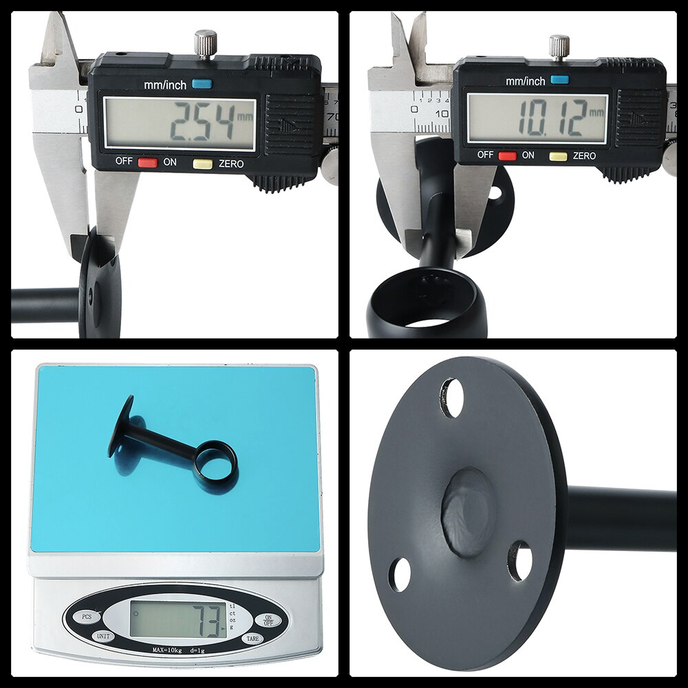 2pc Stainless Steel Flange Bracket 25mm Pipe Bracket Clothes Rod Seat Hanger Closet Rod Support Socket Flange Pipe Bracke