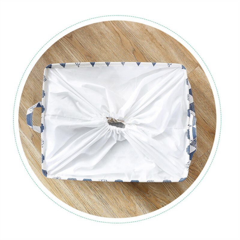 Fabric Folding Storage Basket Laundry Box Rectangle Tightable Organizer Clothes Underwear Toy Quilt Large