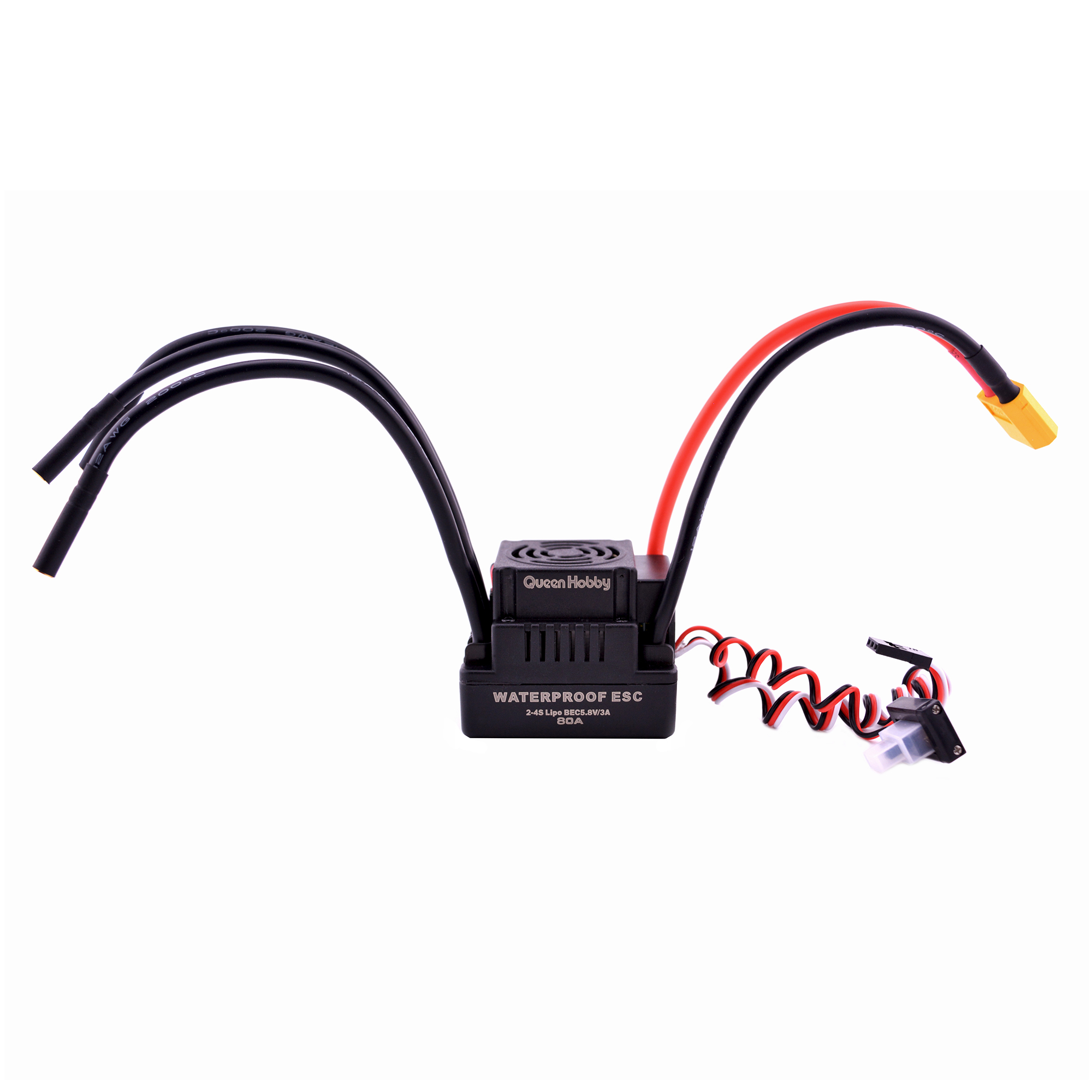 Waterdichte 60A 80A 120A Borstelloze Esc Electric Speed Controller Met 5.8V / 3A Bec Voor 1/10 1/8 Rc Auto