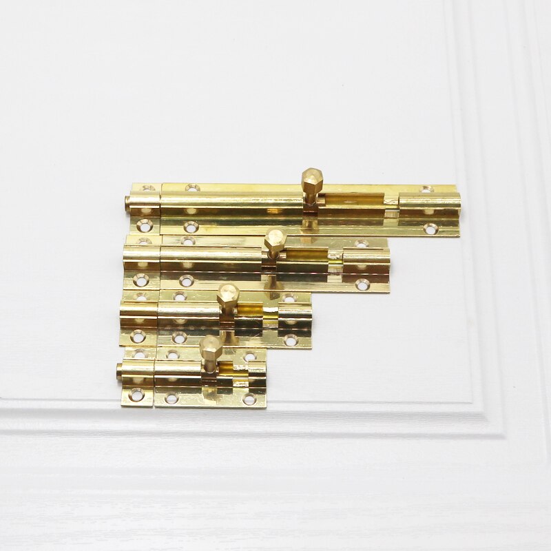 Mosiężny zamek zatrzaskowy robić drzwi, najlepiej sprzedający się mosiężny zamek zatrzaskowy robić drzwi domu, śrubin bezpieczeństwa robić bramy domowej w 4 rozmiarach 1.5/2/3/4 Cal w kolorze złotym