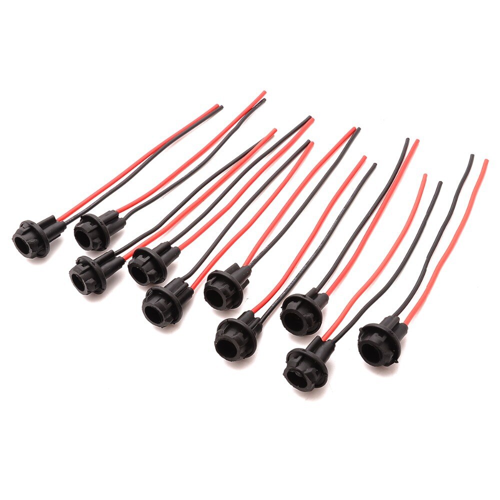 T10 W5W 194 168 Car Truck Wedge-Shaped Lamp Socket Connector Holder Expanding LED End of Lamp Bracket