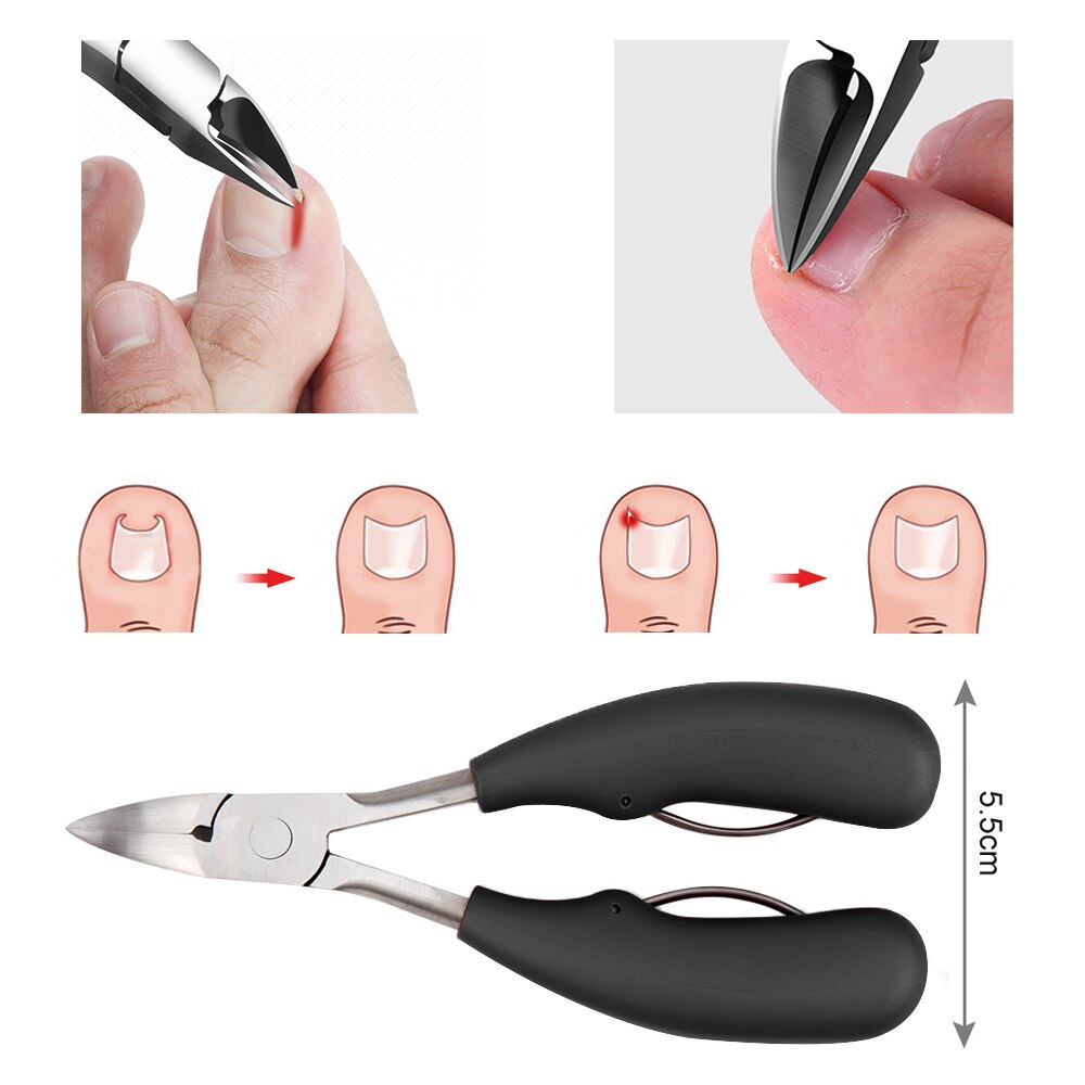 Tijeras de acero inoxidable para cutículas, herramientas de manicura pedicura, Tijera para piel muerta cortauñas Nail Art, 1 ud.