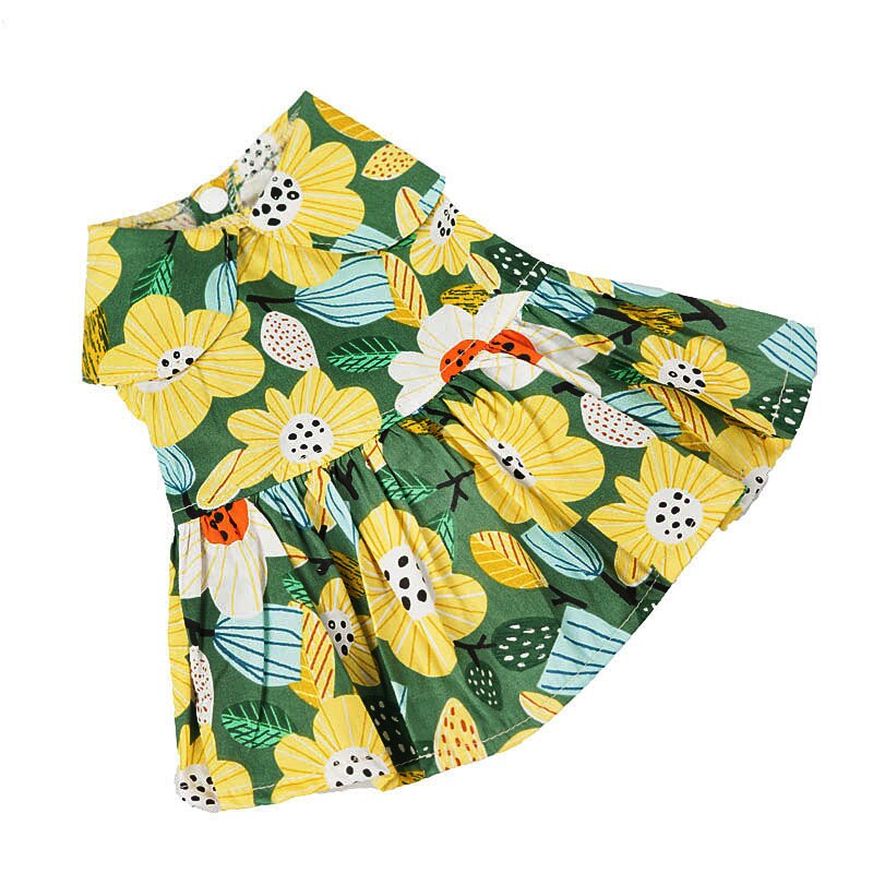 Letnia sukienka dla zwierzaka strój dla szczeniaczka dla małych psów sukienki wizytowe pomorskie maltańskie Shih Tzu sznaucer pudel corgi chihuahua stroje: D / XXL