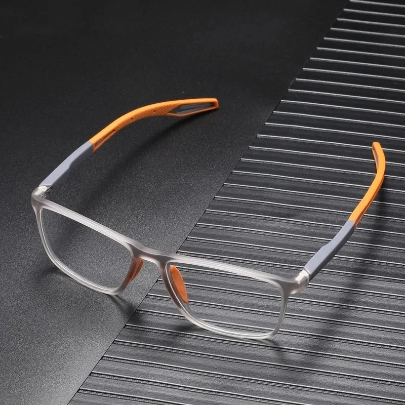 Gafas de lectura TR90 Vintage con bloqueo de luz azul, gafas para hipermetropía para hombres y mujeres, lentes HD ultraligeras, gafas de visión de lejos, dioptrías: Negro / 0