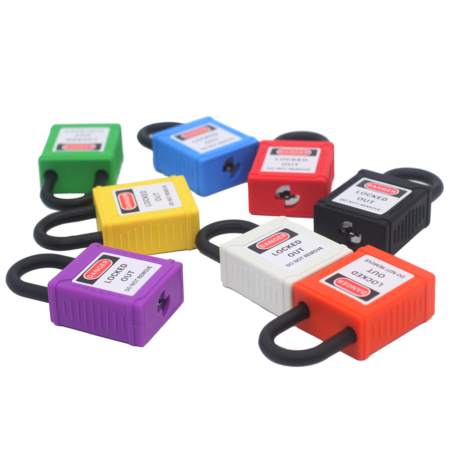 Loto lockout industriële beveiliging hangslot 25mm nylon beugel geschikt voor toepassingen industrialesy electricas lockout tagout