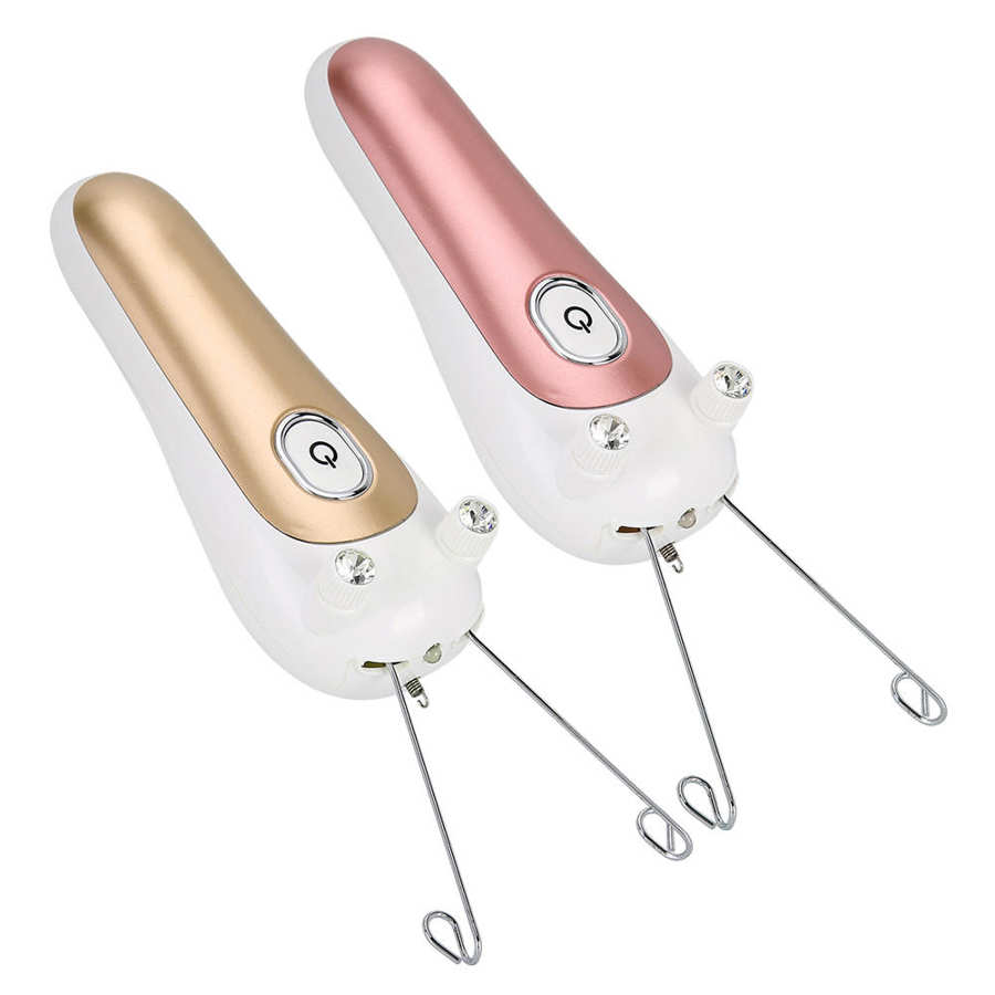 Elektrisk bomullstråd epilator dam ansiktshårborttagning laddningsbar dragyta enhet smärtfri kvinna hårborttagning defeatherer