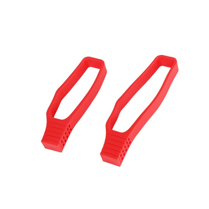 2Pcs Fietsketting Bescherming Ring Mtb Racefiets Rear Vork Anti-Collision Rubber Beschermende Cover Chain Protector Kit: Red