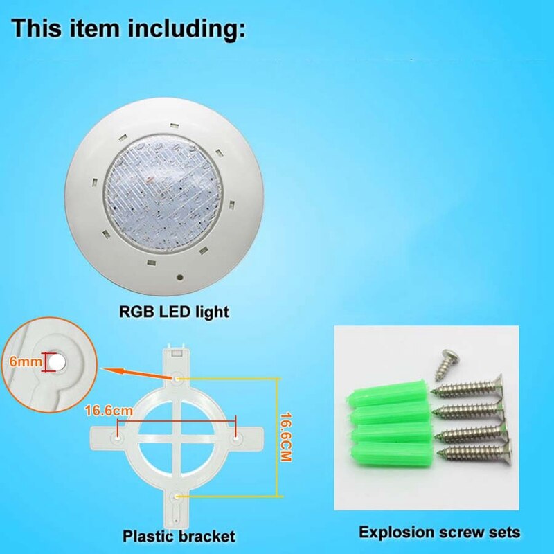 Led poolljus 12v 24w 36w smd kall vit led vattentät poolljus utomhus undervattensljus vägg pool vit party vattentät li