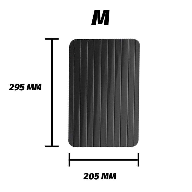 Kitchen Tool Quick Defrosting Plate Board Chopping Blocks Tray Fast Thaw Frozening Meat Fish Sea Food Fast Defrost Tray: M 29.5x20.5x0.2cm