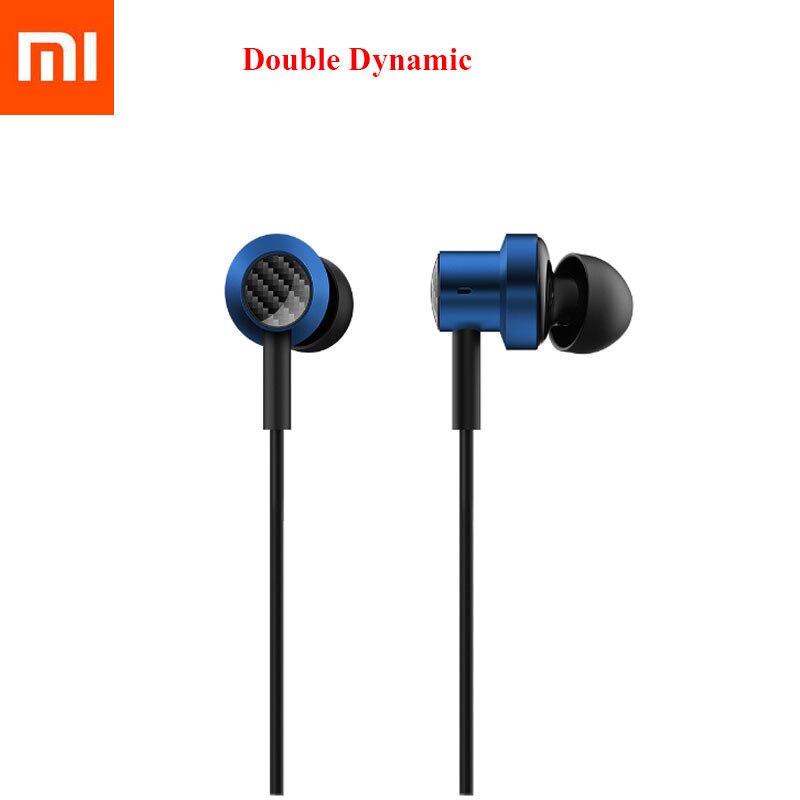 Xiaomi doble dynamiske øretelefoner i-øre 3.5mm headset handsfreemic stereo ørepropper til iphone x  xs 7 8 samsung  s8 s9 s10 xiaomi 9: misligholde tittel