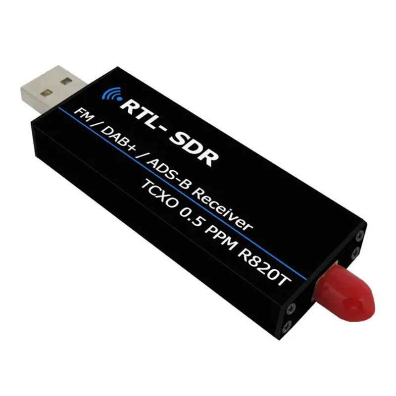 1 takım siyah RTL2832u RTL SDR kablosuz radyo alıcısı USB RTL-SDR Dongle anten