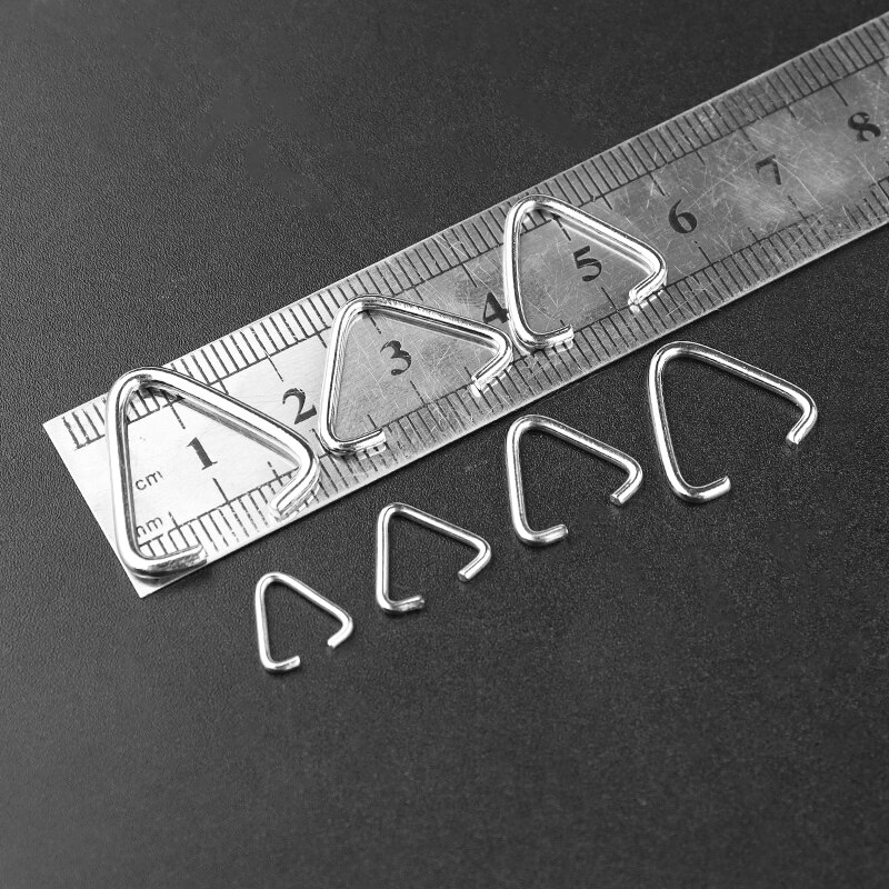 50-200 Stuks Driehoek Loops Ringetjes Multi Size Split Ringen Open Ringen Connectors Sluitingen Haken Voor Sieraden Maken accessoires
