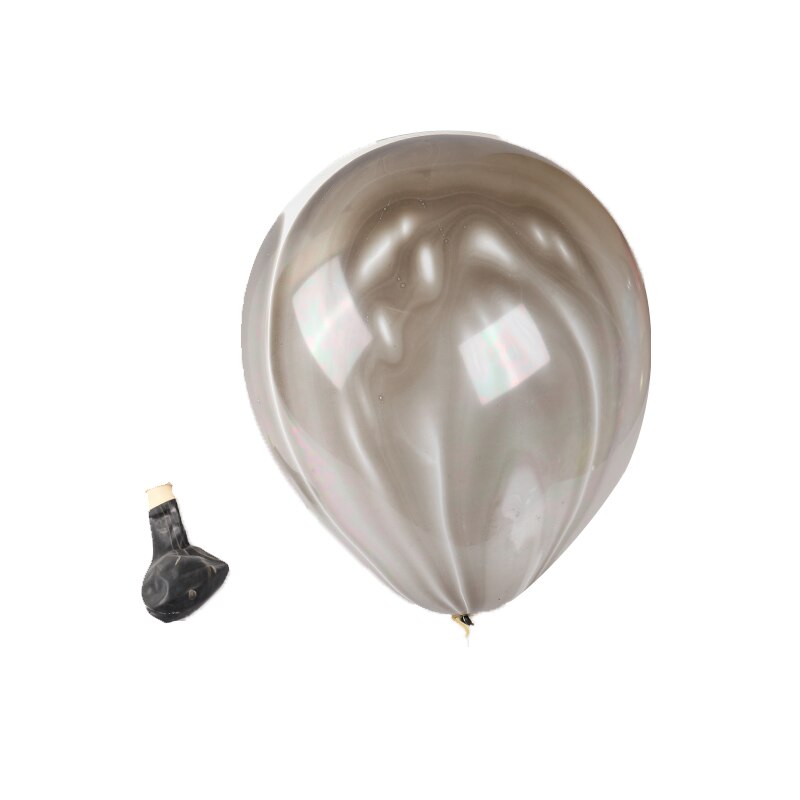 5/10pcs 10inch colorful Agate Marble Latex Balloons Birthday Party Wedding Decoration Baby Shower Agate Decor Supplies Globos: black / 5pcs