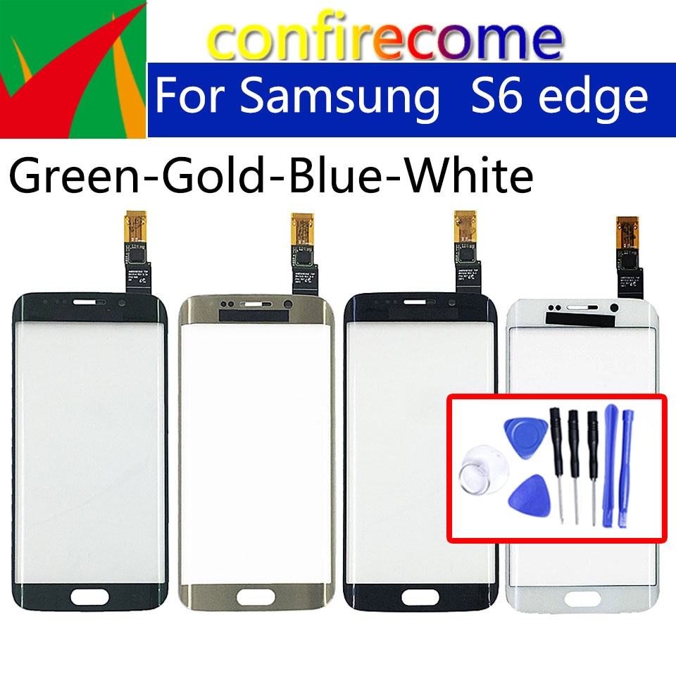 5.1 "Voor Samsung Galaxy S6 Rand G9250 G925 G925F Touch Screen Touch Sensor Glas Panel Vervanging Geen Lcd