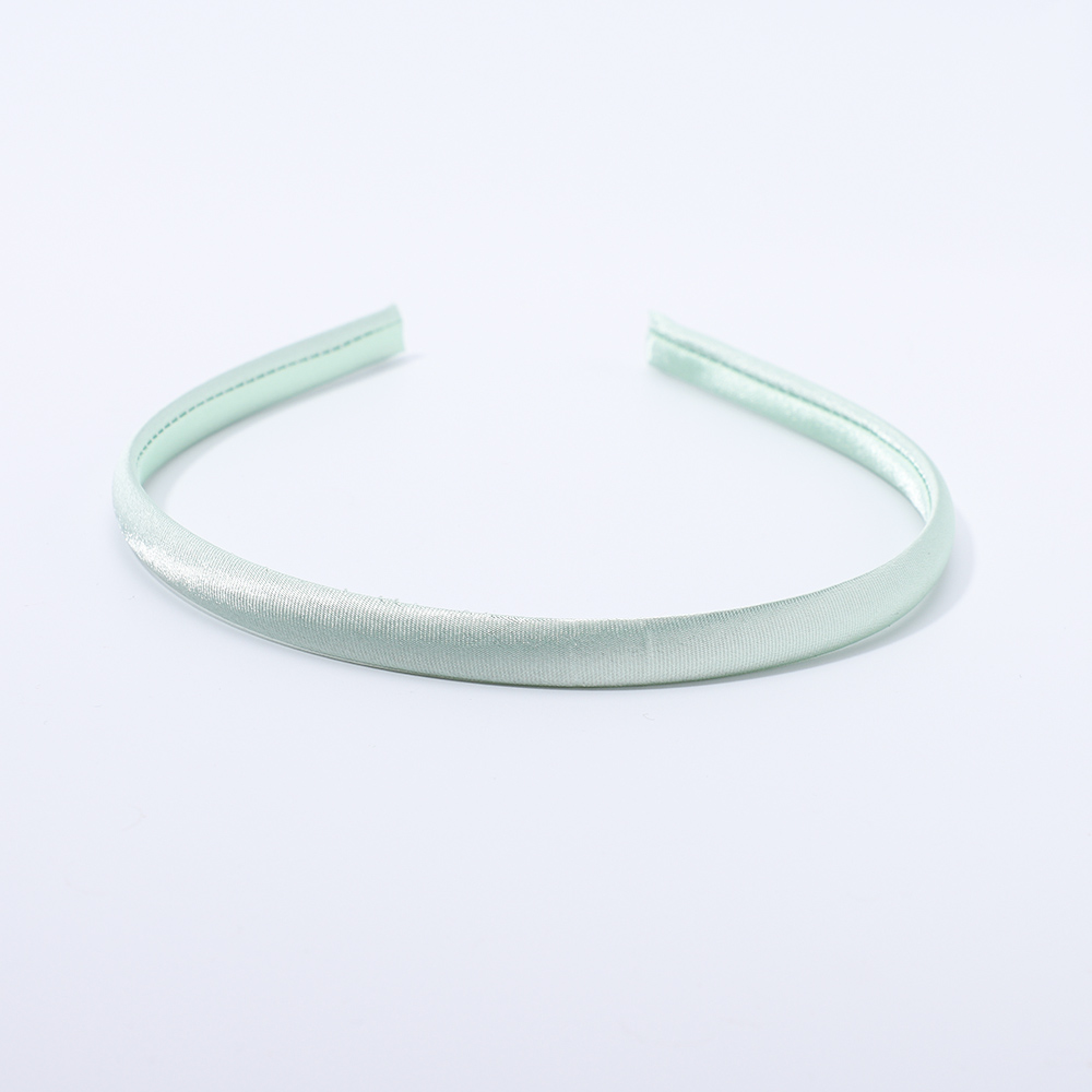 5/10pcs/lot Plain 10MM Satin Headband Girls Fabric Covered Resin Hairbands Plastic Headbands Kids Elastic Bands Hair Accessories