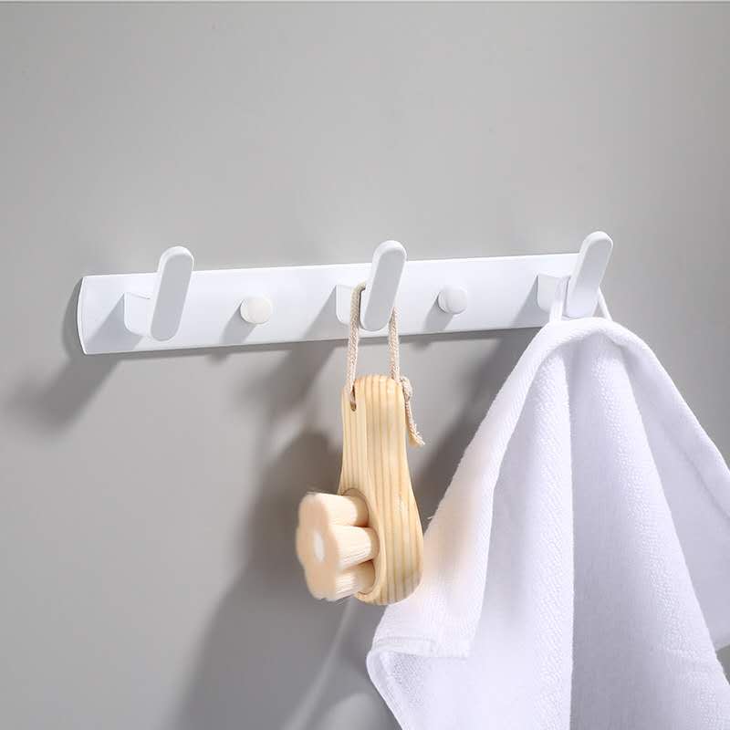 Zwart witte badjashaak badkamer handdoekhaken handdoeken tas hoedenhaak wandmontage kleding kapstok wandhanger badkamer hardware